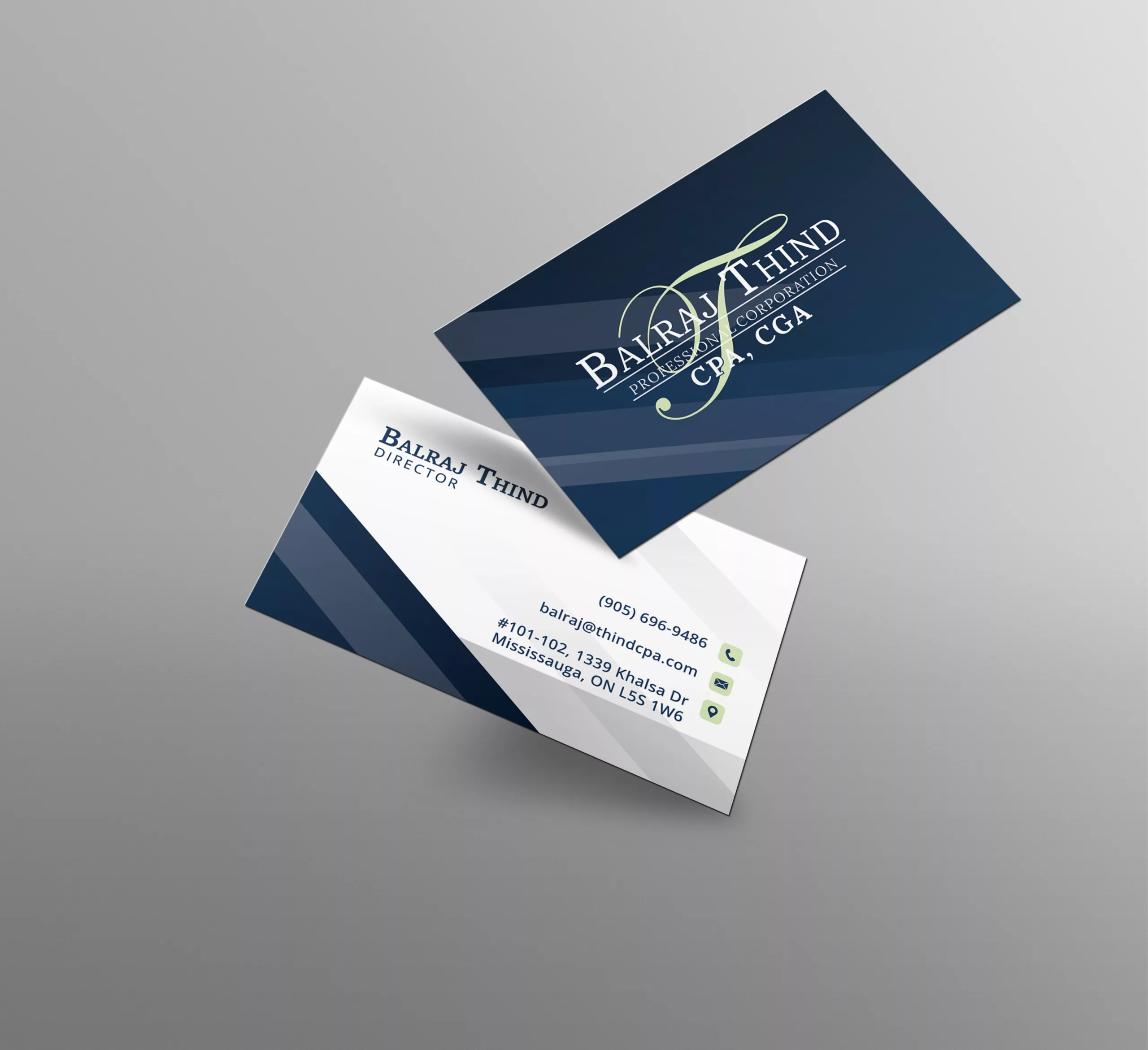 Thind CPA Buiness Card
